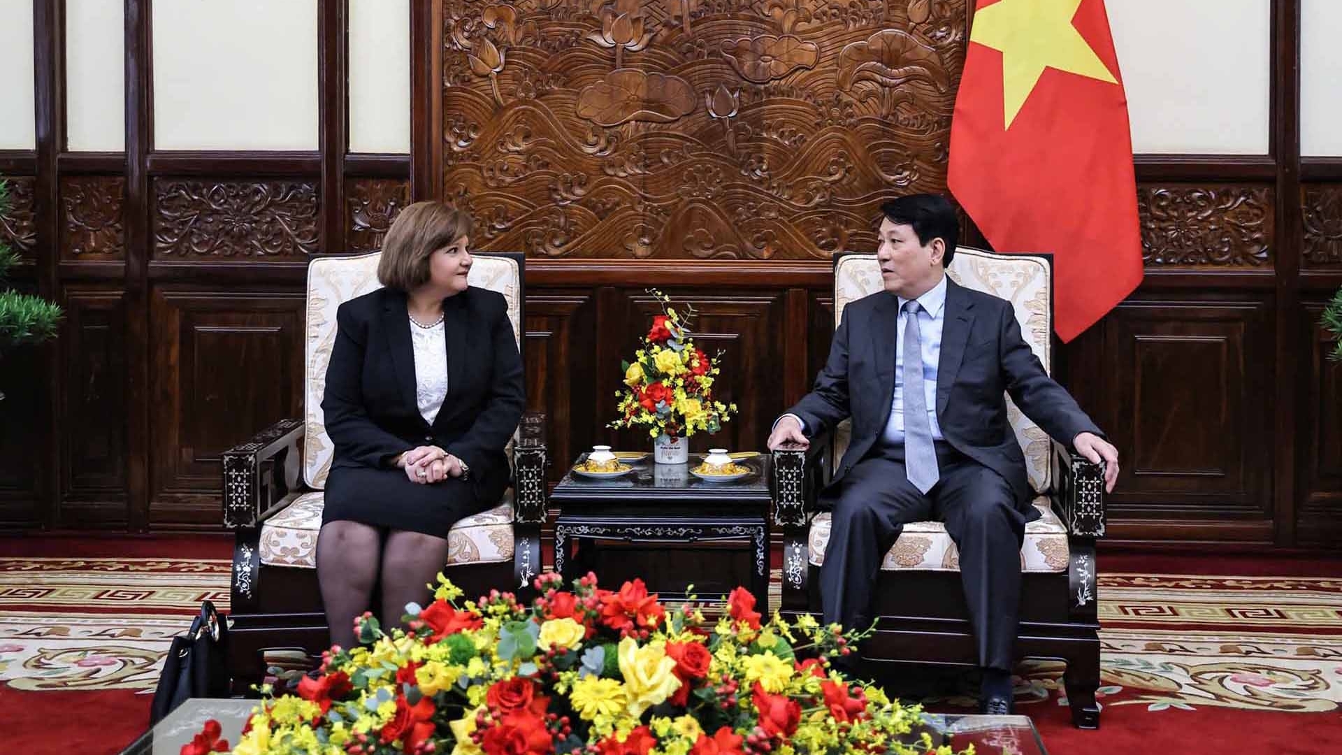 Chủ tịch nước Lương Cường tiếp Đại sứ Ai Cập tại Việt Nam đến chào từ biệt kết thúc nhiệm kỳ công tác