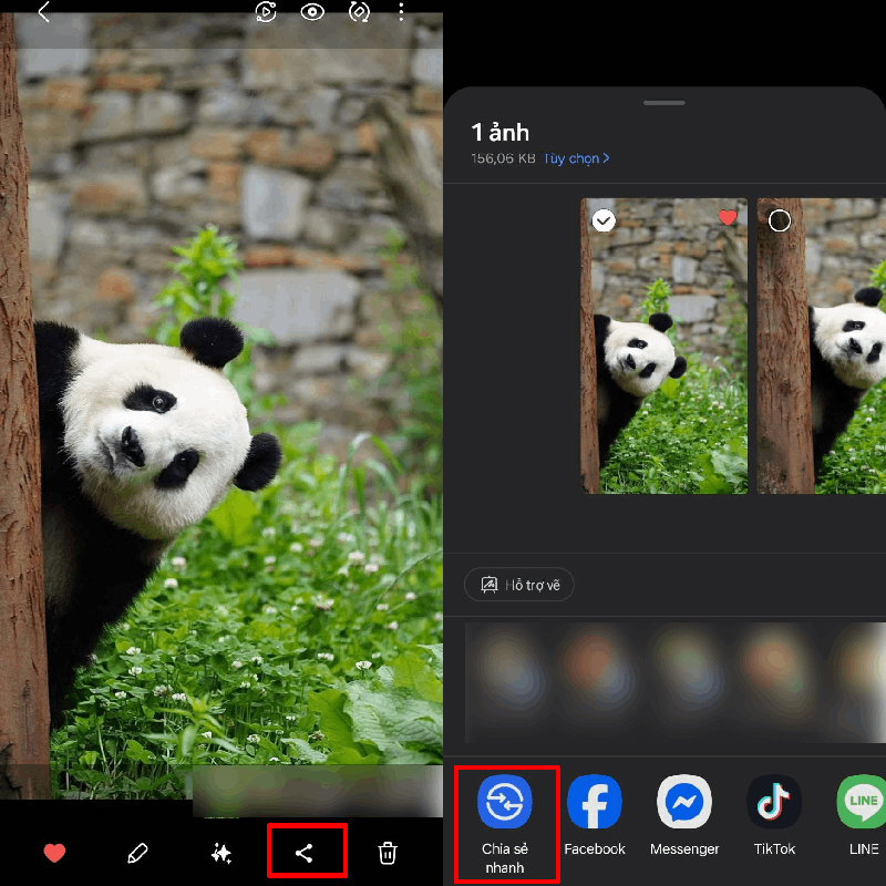 Mở hình ảnh hoặc tệp cần gửi. Mở hình ảnh hoặc tệp cần gửi.