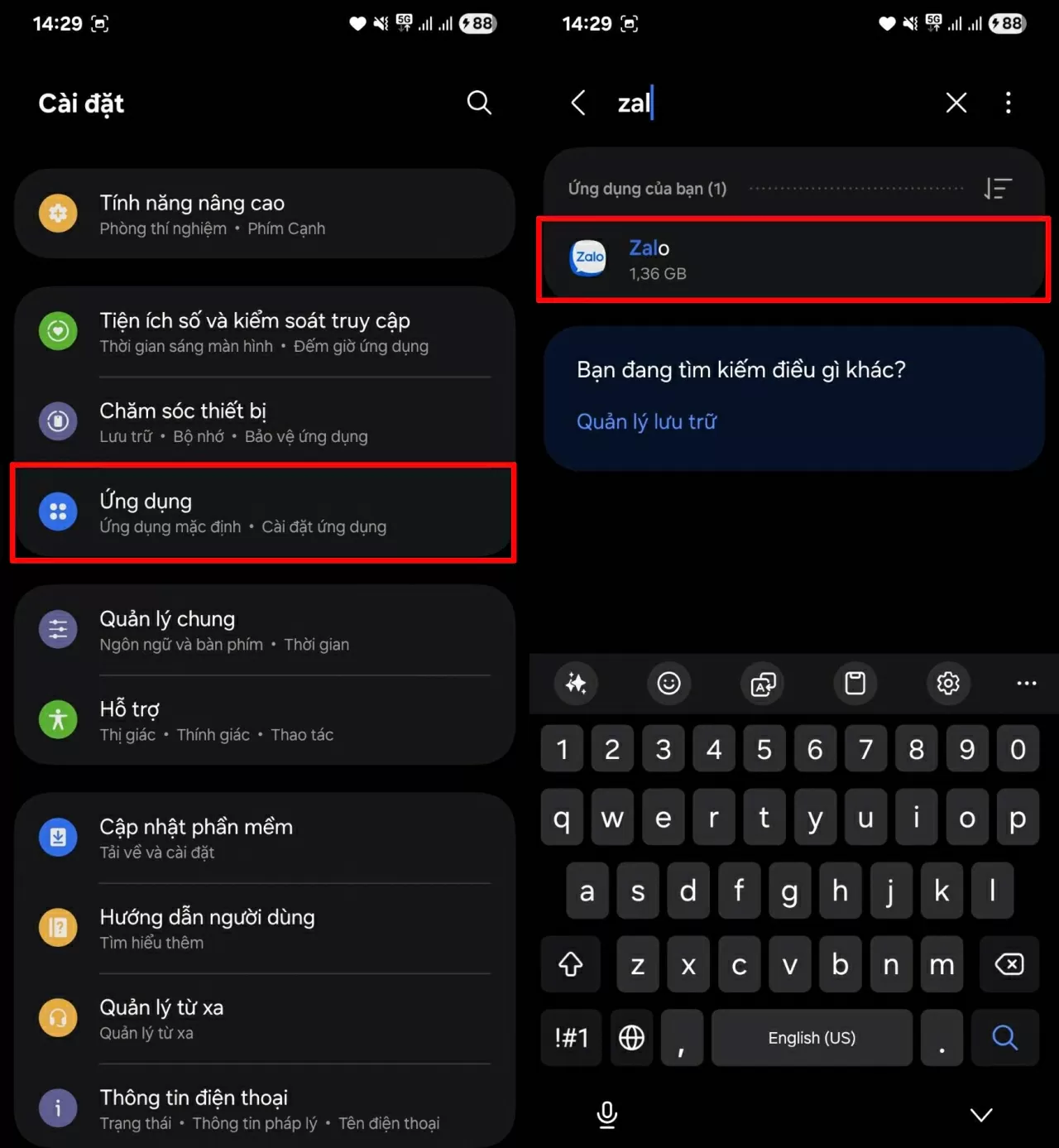 Truy cập Cài đặt trên điện thoại. Truy cập Cài đặt trên điện thoại.