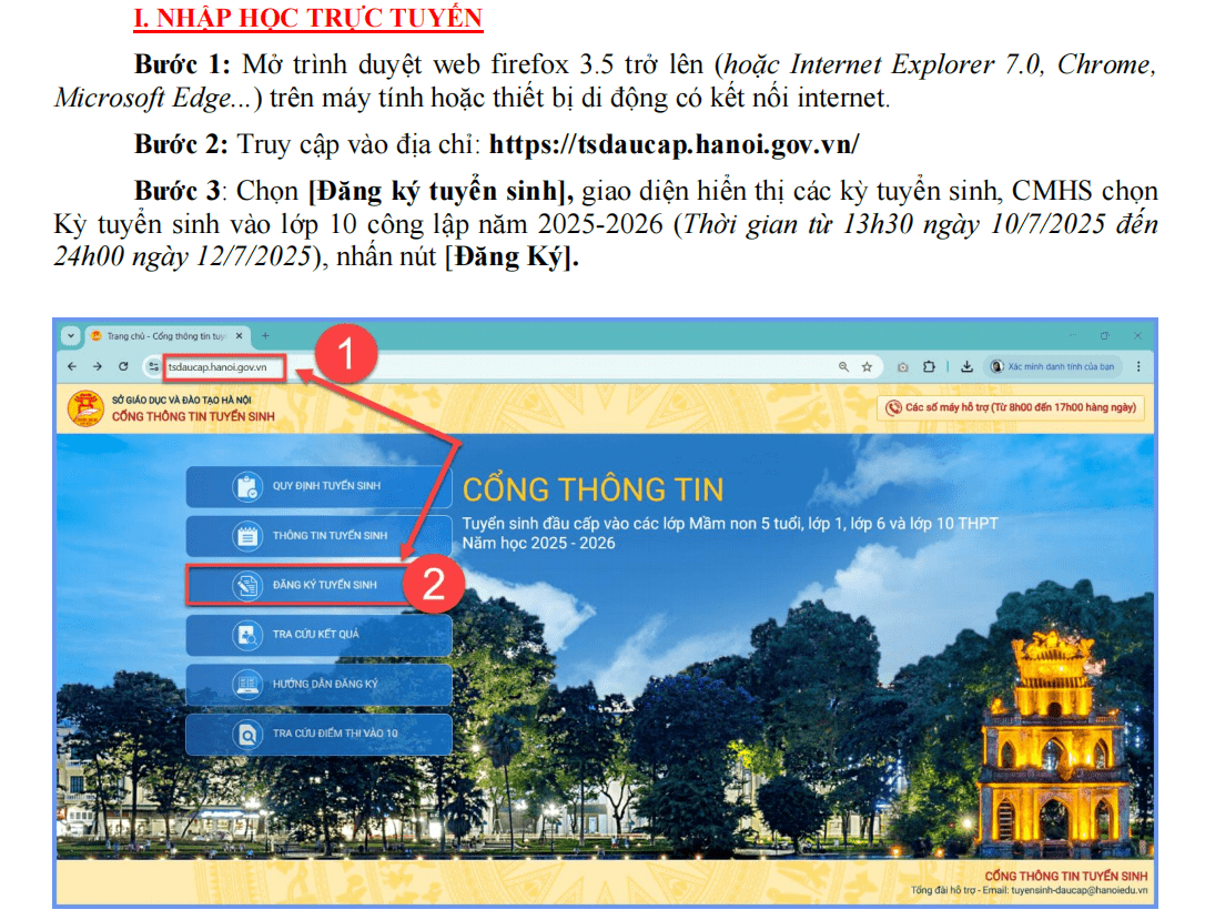Cách xác nhận nhập học vào lớp 10 ở Hà Nội sau khi trúng tuyển Cách xác nhận nhập học vào lớp 10 ở Hà Nội sau khi trúng tuyển