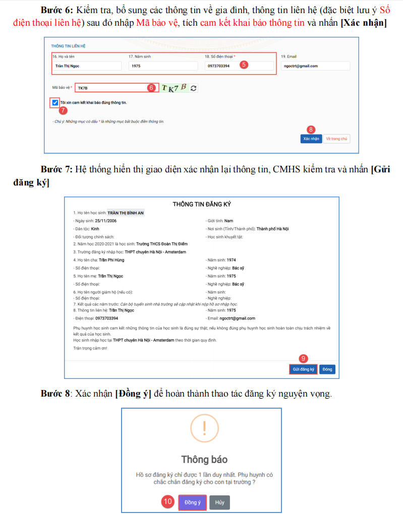 Cách xác nhận nhập học vào lớp 10 ở Hà Nội sau khi trúng tuyển Cách xác nhận nhập học vào lớp 10 ở Hà Nội sau khi trúng tuyển