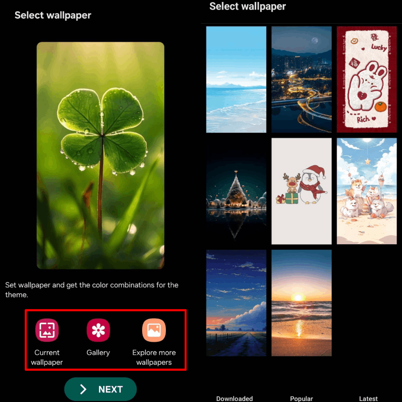 Chọn một hình ảnh yêu thích.