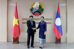 Thứ trưởng Nguyễn Mạnh Cường thăm Lào và đồng chủ trì Tham khảo chính trị lần thứ 10