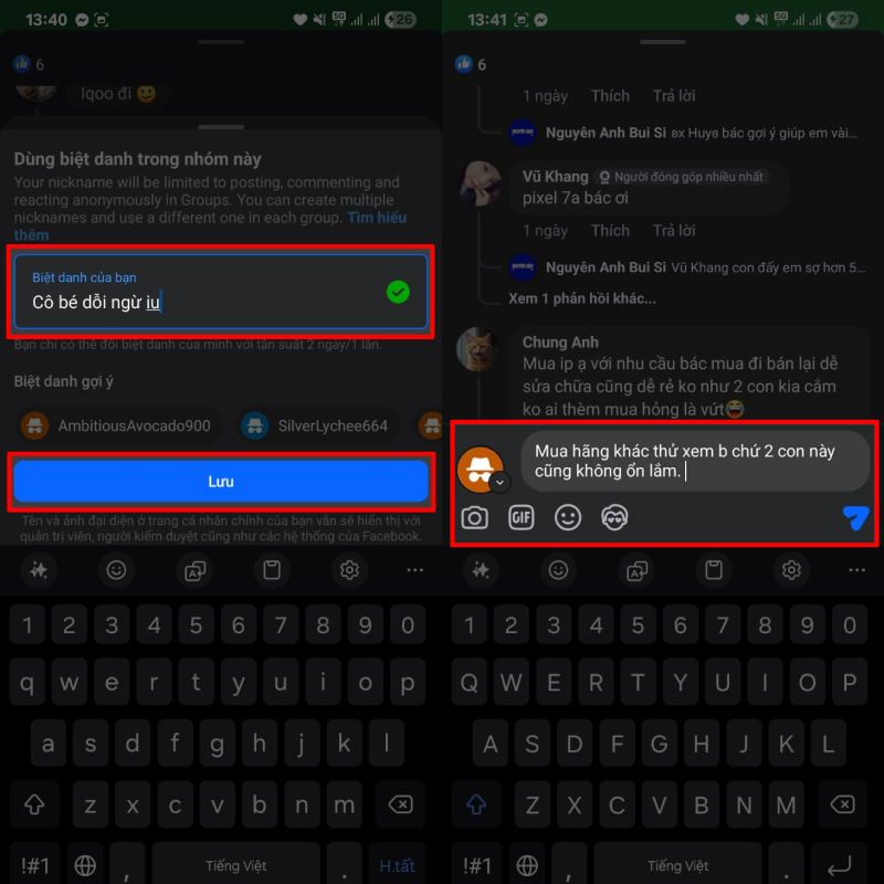 Nhập biệt danh bạn muốn dùng. Nhập biệt danh bạn muốn dùng.