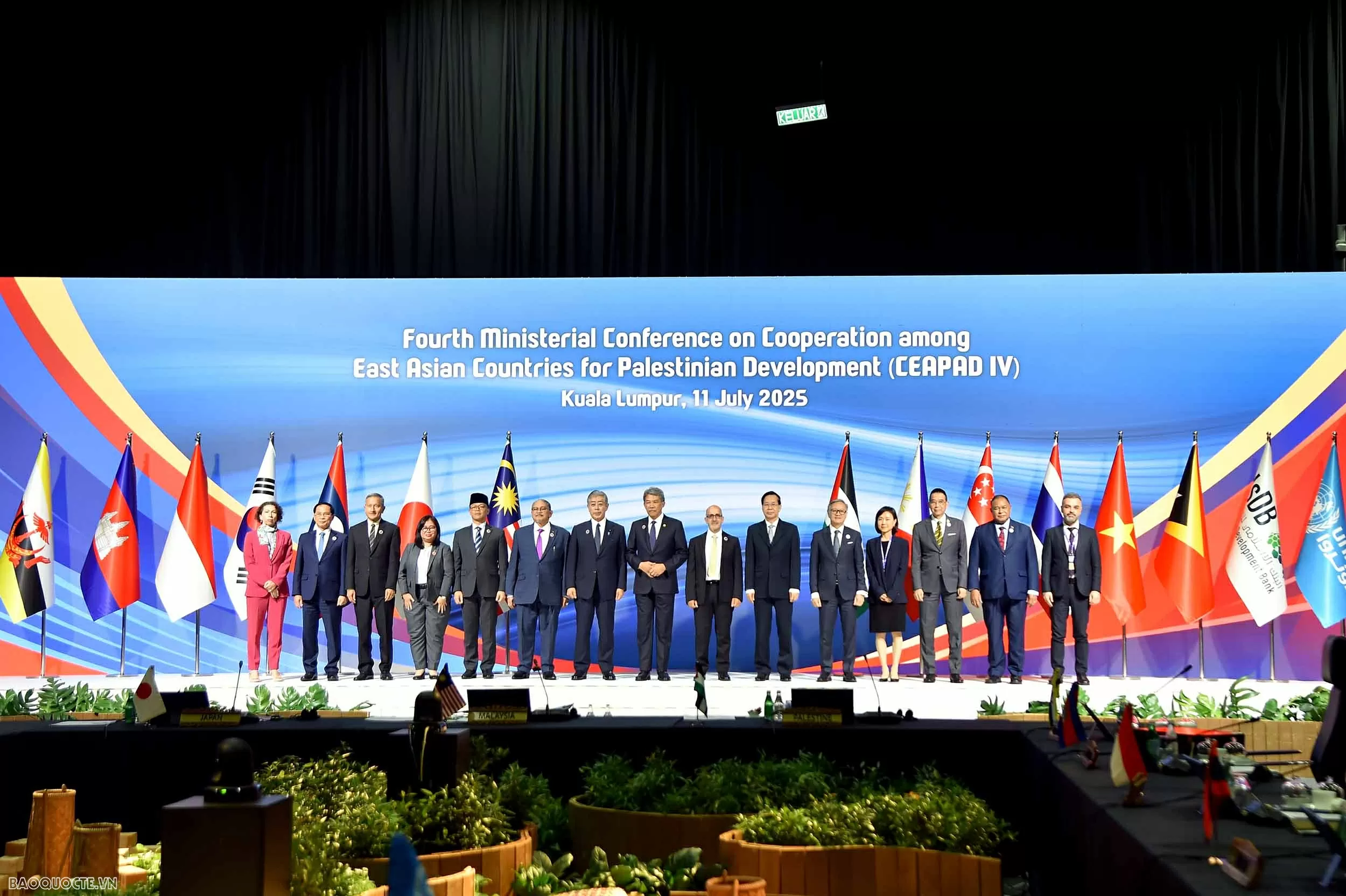 Phó Thủ tướng, Bộ trưởng Ngoại giao Bùi Thanh Sơn tham dự Hội nghị lần thứ 4 về Hợp tác giữa các nước Đông Á vì sự phát triển của Palestine Việt Nam ủng hộ một giải pháp công bằng, toàn diện và lâu dài cho vấn đề Palestine