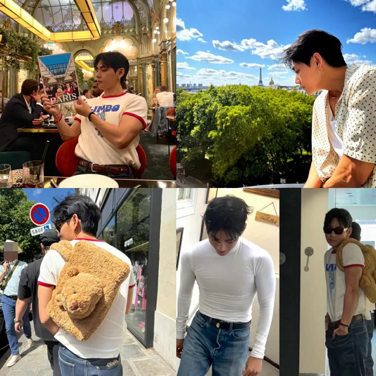 Thành viên V của BTS khoe vóc dáng săn chắc trong loạt ảnh cuối cùng tại Paris