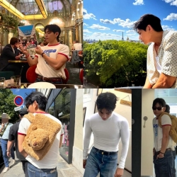 Thành viên V của BTS khoe vóc dáng săn chắc trong loạt ảnh cuối cùng tại Paris