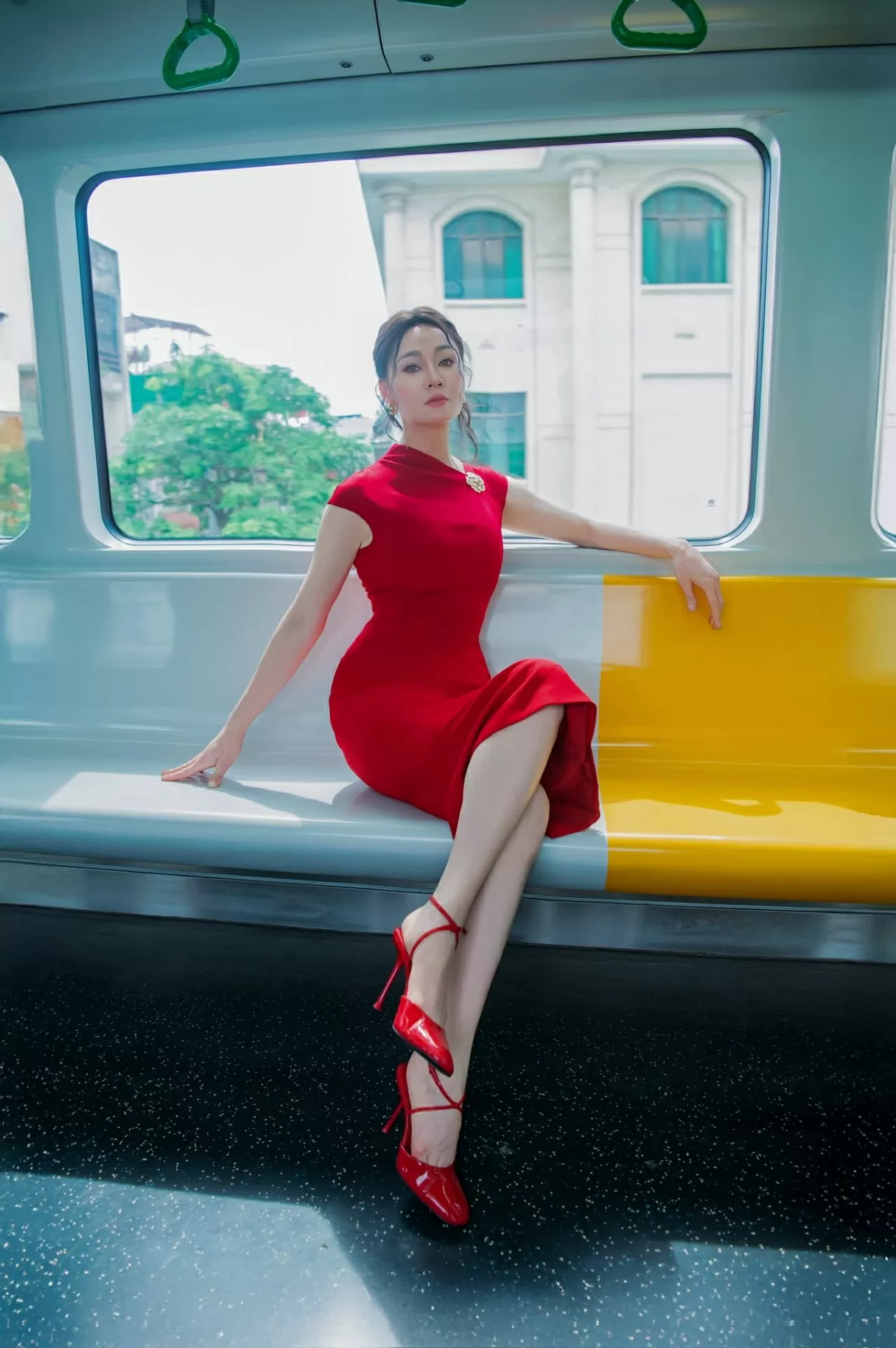 Sắc vóc trẻ trung của nghệ sĩ Quách Thu Phương Sắc vóc trẻ trung của nghệ sĩ Quách Thu Phương