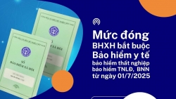 Mức đóng BHXH bắt buộc, BHYT, bảo hiểm thất nghiệp, bảo hiểm TNLĐ, BNN từ ngày 1/7/2025