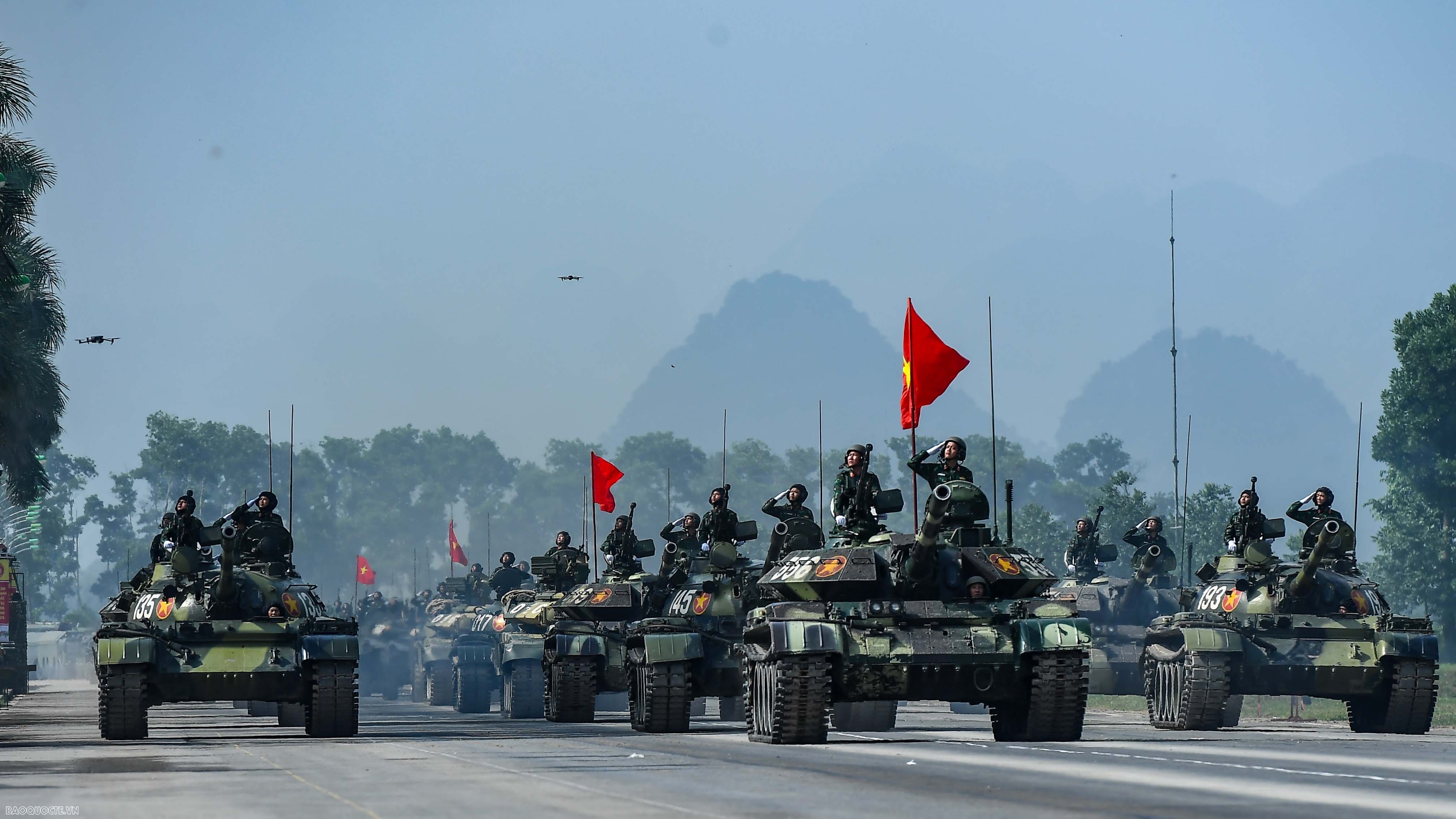 Lực lượng quân đội, công an, khí tài quân sự tại tổng hợp luyện diễu binh, diễu hành 80 năm Quốc khánh