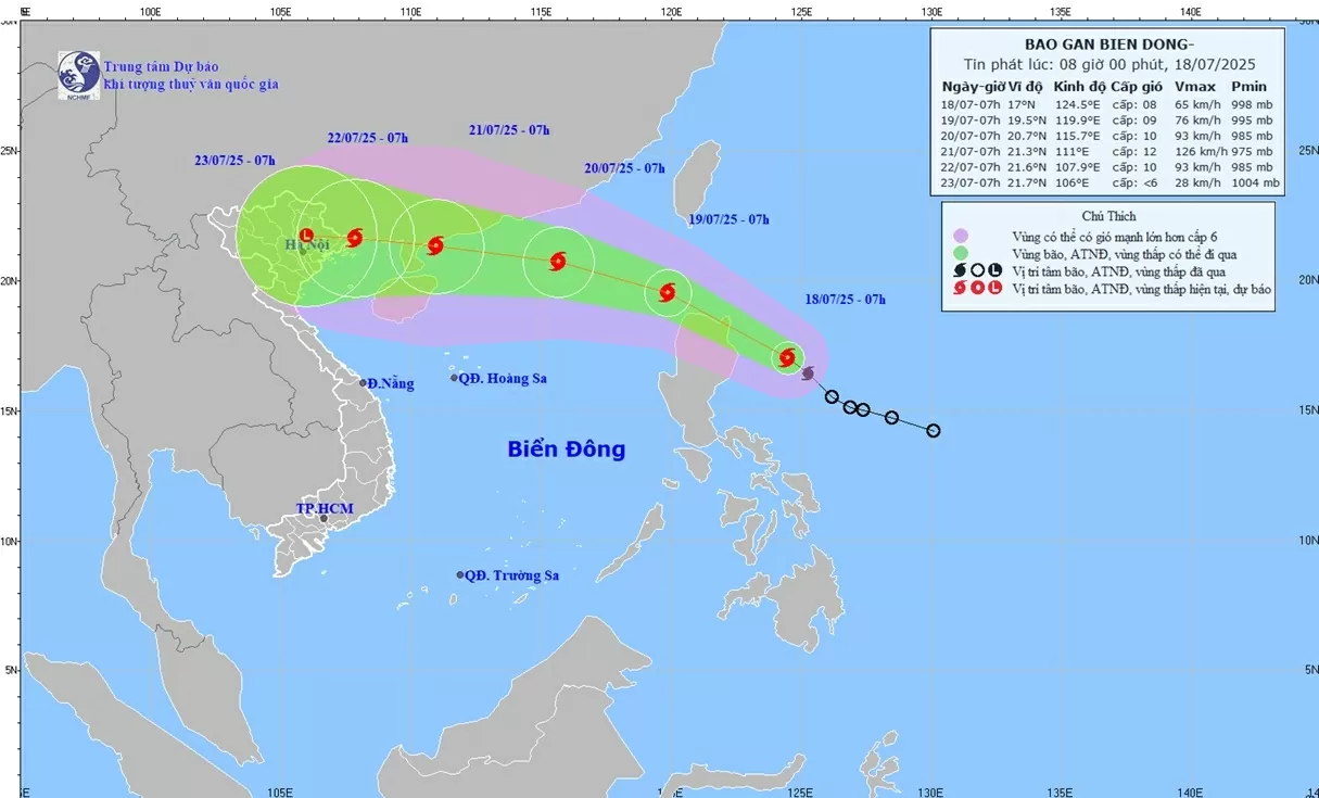 Bão Wipha sắp đi vào Biển Đông, Bão Wipha sắp đi vào Biển Đông,