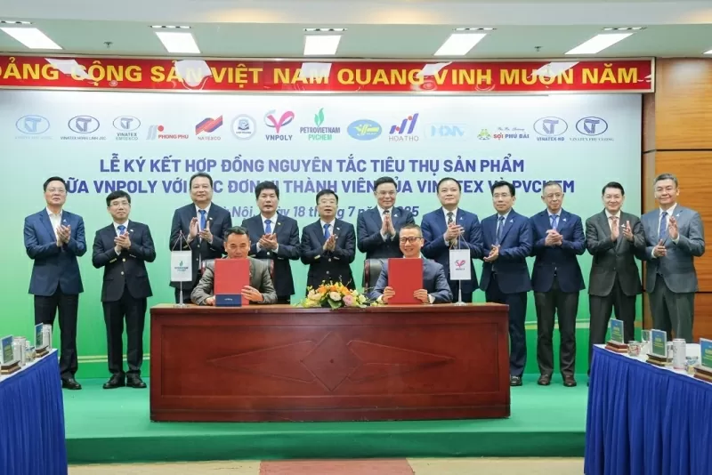PetroVietnam bắt tay VINATEX tạo dựng chuỗi cung ứng hóa chất   xơ sợi - dệt may bền vững