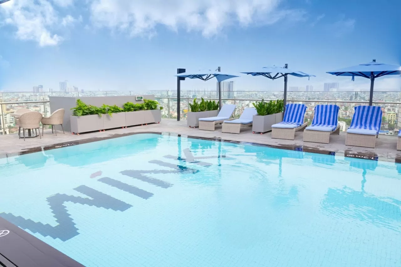 Bể bơi ở Khách sạn Wink Hải Phòng. (Nguồn: Wink) Bể bơi ở Khách sạn Wink Hải Phòng. (Nguồn: Wink)