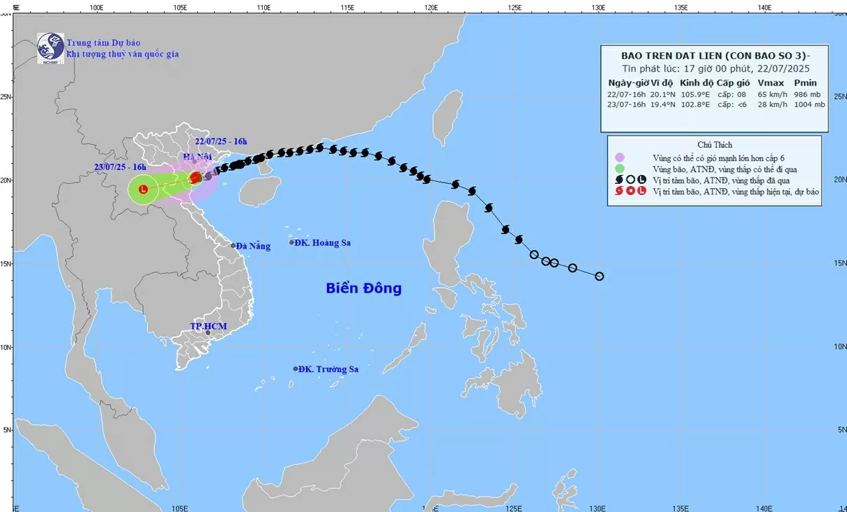 Cập nhật diễn biến bão số 3: Ít di chuyển, tâm bão trên đất liền các tỉnh Ninh Bình-Thanh Hoá; thời tiết trong bão cực kỳ nguy hiểm Cập nhật diễn biến bão số 3: Ít di chuyển, tâm bão trên đất liền các tỉnh Ninh Bình-Thanh Hoá; thời tiết trong bão cực kỳ nguy hiểm