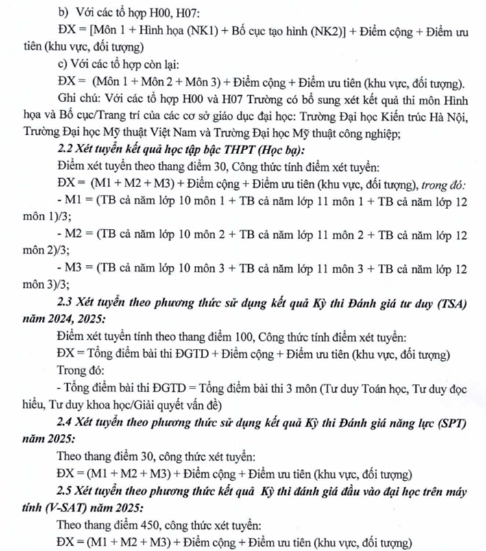 Chi tiết điểm sàn xét tuyển của các trường đại học trên cả nước Chi tiết điểm sàn xét tuyển của các trường đại học trên cả nước