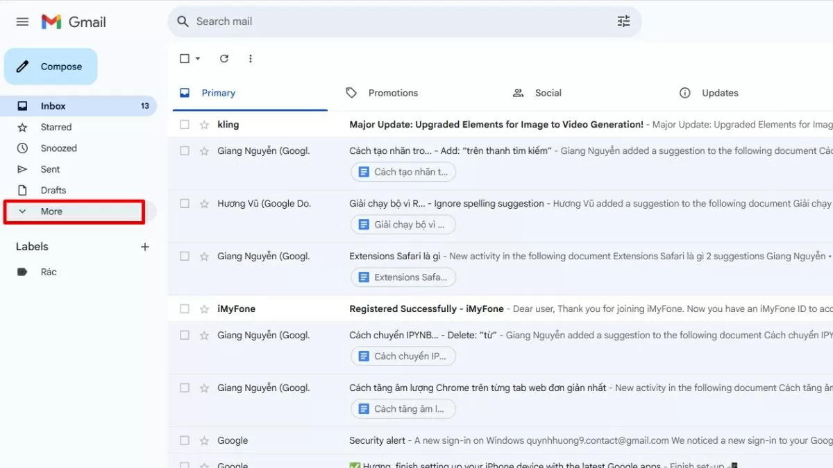 Mở trình duyệt và đăng nhập vào tài khoản Gmail. Mở trình duyệt và đăng nhập vào tài khoản Gmail.