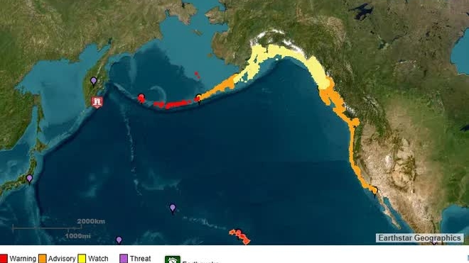 Động đất mạnh nhất hơn 70 năm ở Nga: Sóng thần đã 'tấn công' bờ biển Nhật Bản, khuyến cáo sơ tán gần 1 triệu người, Mỹ cảnh báo khẩn