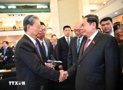 Chủ tịch Quốc hội Trần Thanh Mẫn gặp Ủy viên trưởng Nhân đại toàn quốc Trung Quốc Triệu Lạc Tế