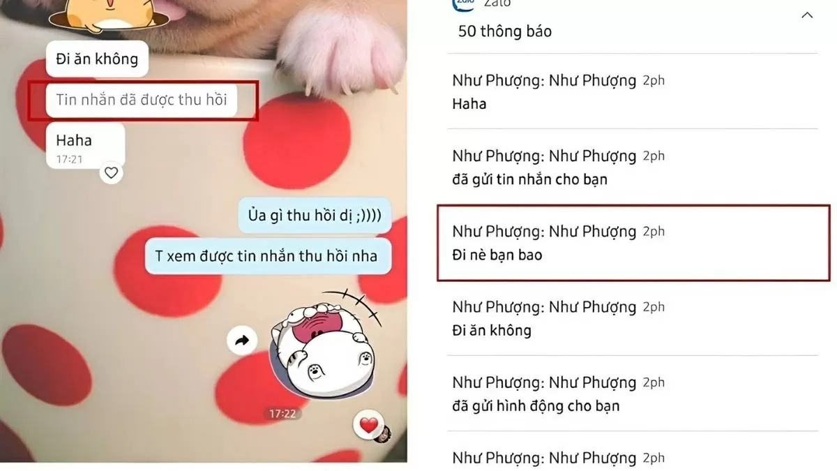 Sau khi hoàn tất, bạn sẽ dễ dàng xem lại những tin nhắn vừa bị xóa hoặc thu hồi trước đó Sau khi hoàn tất, bạn sẽ dễ dàng xem lại những tin nhắn vừa bị xóa hoặc thu hồi trước đó
