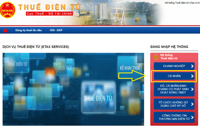 Truy cập vào website chính thức của Tổng cục Thuế. Truy cập vào website chính thức của Tổng cục Thuế.