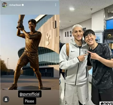 Đồng đội đề nghị dựng tượng Son Heung Min Đồng đội đề nghị dựng tượng Son Heung Min