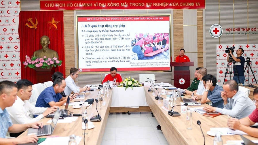 Hội Chữ thập đỏ Việt Nam đẩy mạnh triển khai các nhiệm vụ trọng tâm trong công tác phòng ngừa, ứng phó thảm họa