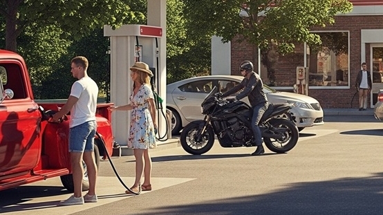 Tại sao không nên đổ xăng lúc trời nắng nóng?