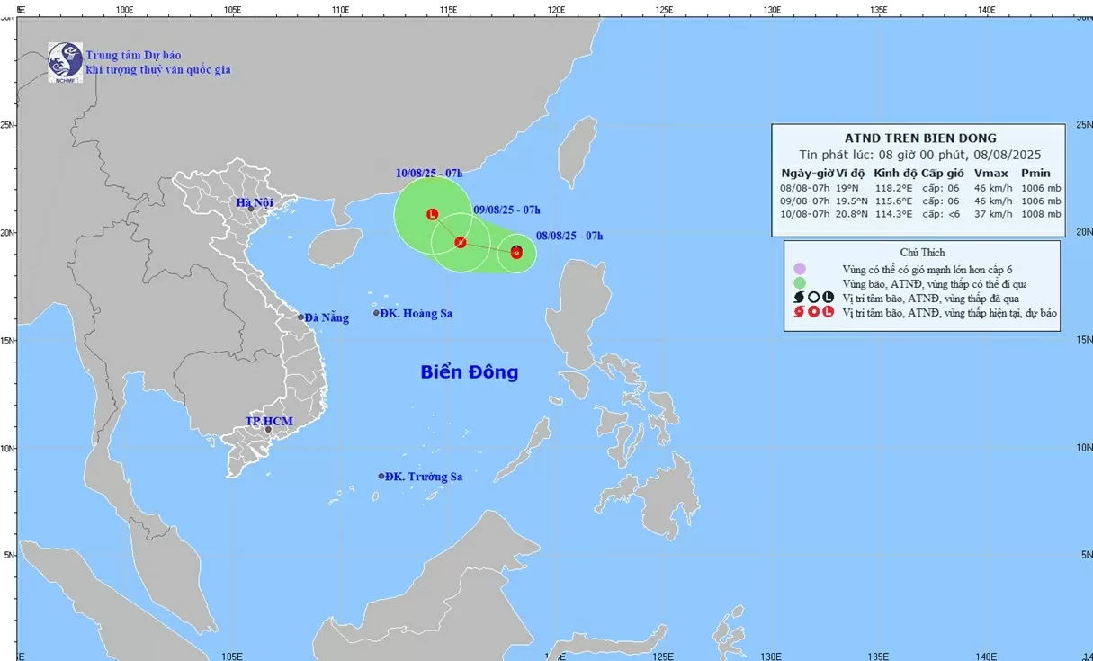 Theo dõi chặt chẽ diễn biến áp thấp nhiệt đới trên Biển Đông, quản lý các phương tiện ra khơi, không di chuyển vào vùng nguy hiểm Theo dõi chặt chẽ diễn biến áp thấp nhiệt đới trên Biển Đông, quản lý các phương tiện ra khơi, không di chuyển vào vùng nguy hiểm