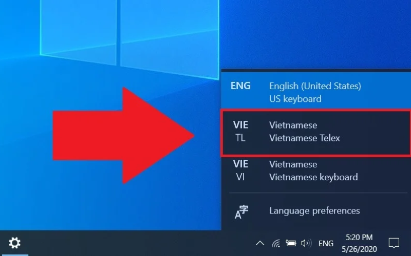 Cách chuyển giữa kiểu gõ TELEX và VNI trên Windows Cách chuyển giữa kiểu gõ TELEX và VNI trên Windows