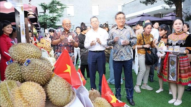 Gian hàng Việt Nam ghi dấu ấn tại Lễ hội sầu riêng ASEAN-Trung Quốc