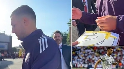 Hậu vệ Man Utd từ chối ký tặng người hâm mộ