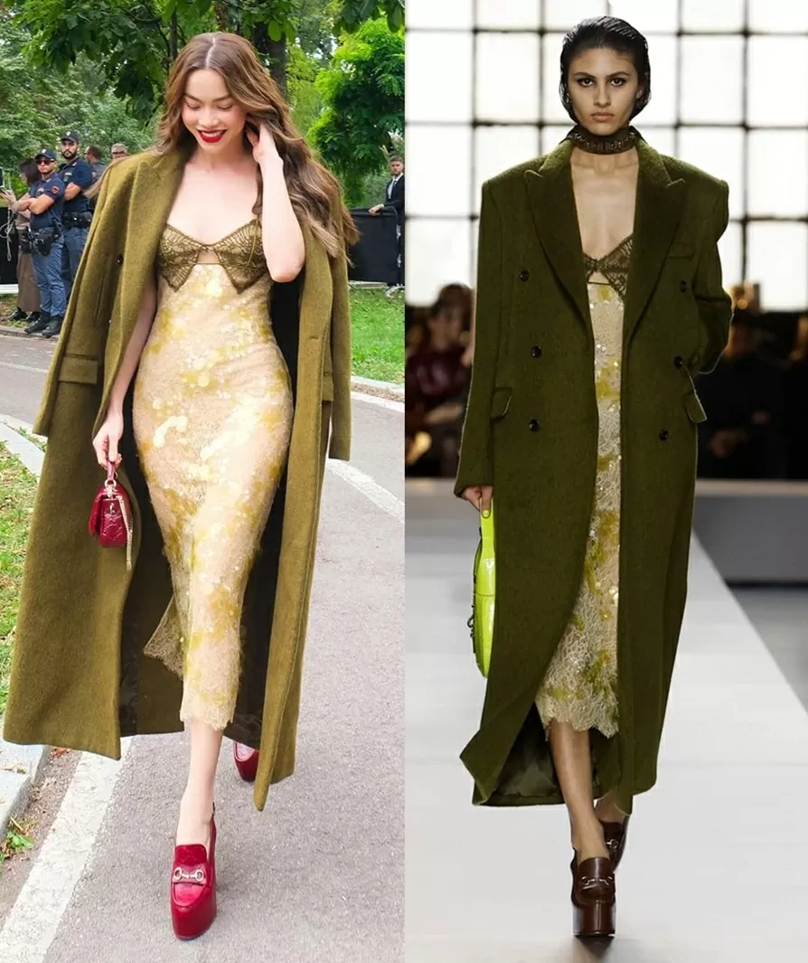 Ca sĩ Hồ Ngọc Hà diện thời trang Gucci đẹp không kém mẫu hãng trên sàn diễn Ca sĩ Hồ Ngọc Hà diện thời trang Gucci đẹp không kém mẫu hãng trên sàn diễn