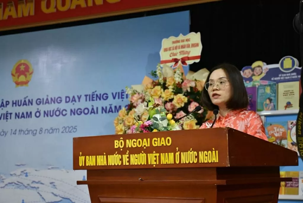 Khai mạc Khóa tập huấn giảng dạy tiếng Việt cho giáo viên người Việt Nam ở nước ngoài năm 2025 Khoảng 80 học viên tham gia Khóa tập huấn giảng dạy tiếng Việt cho giáo viên người Việt Nam ở nước ngoài năm 2025