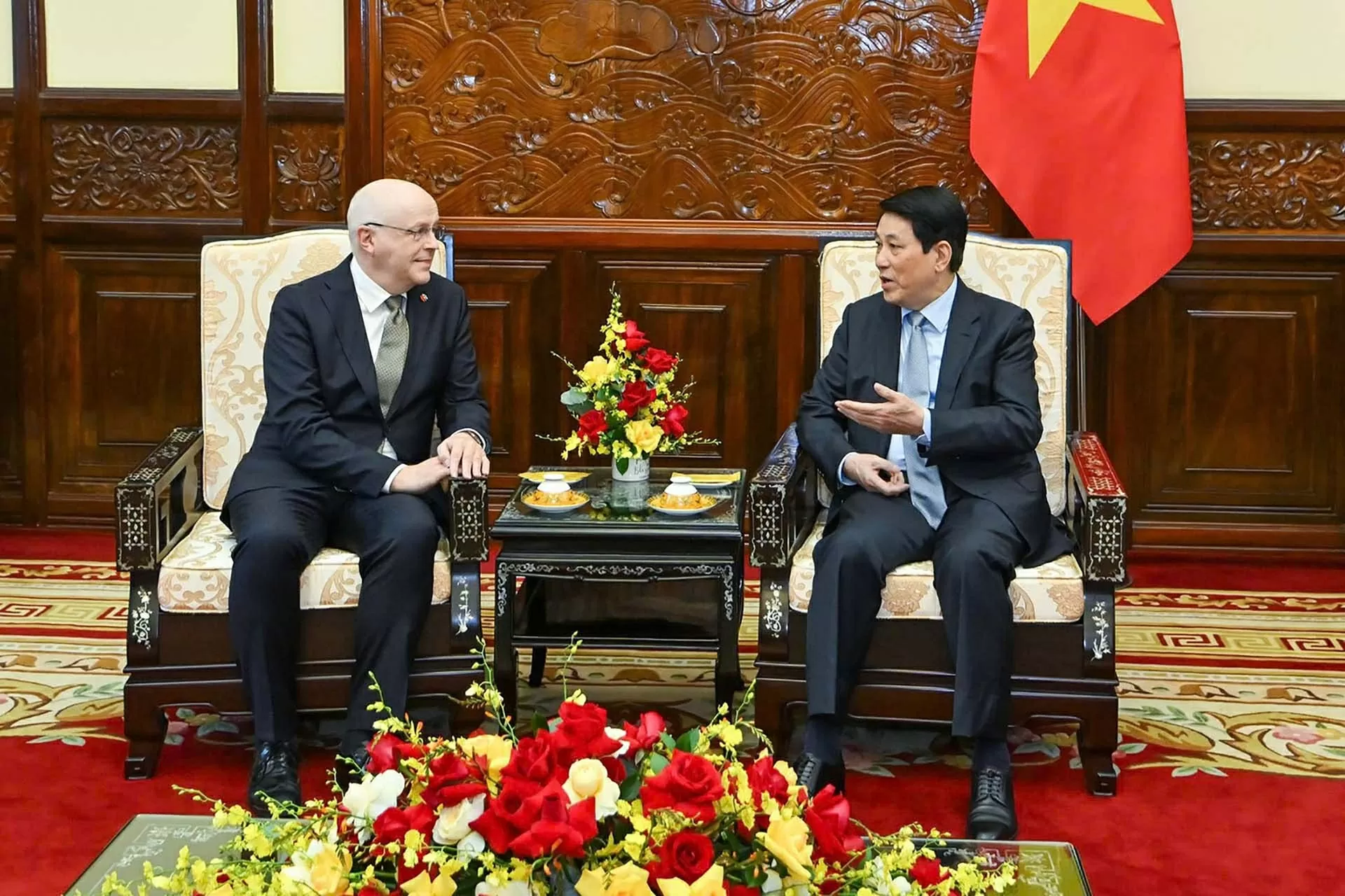 Chủ tịch nước Lương Cường tiếp Đại sứ Phần Lan đến chào từ biệt kết thúc nhiệm kỳ công tác Chủ tịch nước Lương Cường tiếp Đại sứ Phần Lan đến chào từ biệt kết thúc nhiệm kỳ công tác