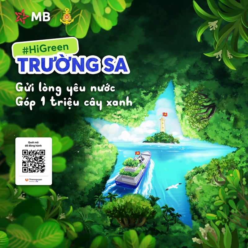 MB phát động chương trình trồng 1 triệu cây xanh cho Trường Sa. MB phát động chương trình trồng 1 triệu cây xanh cho Trường Sa.