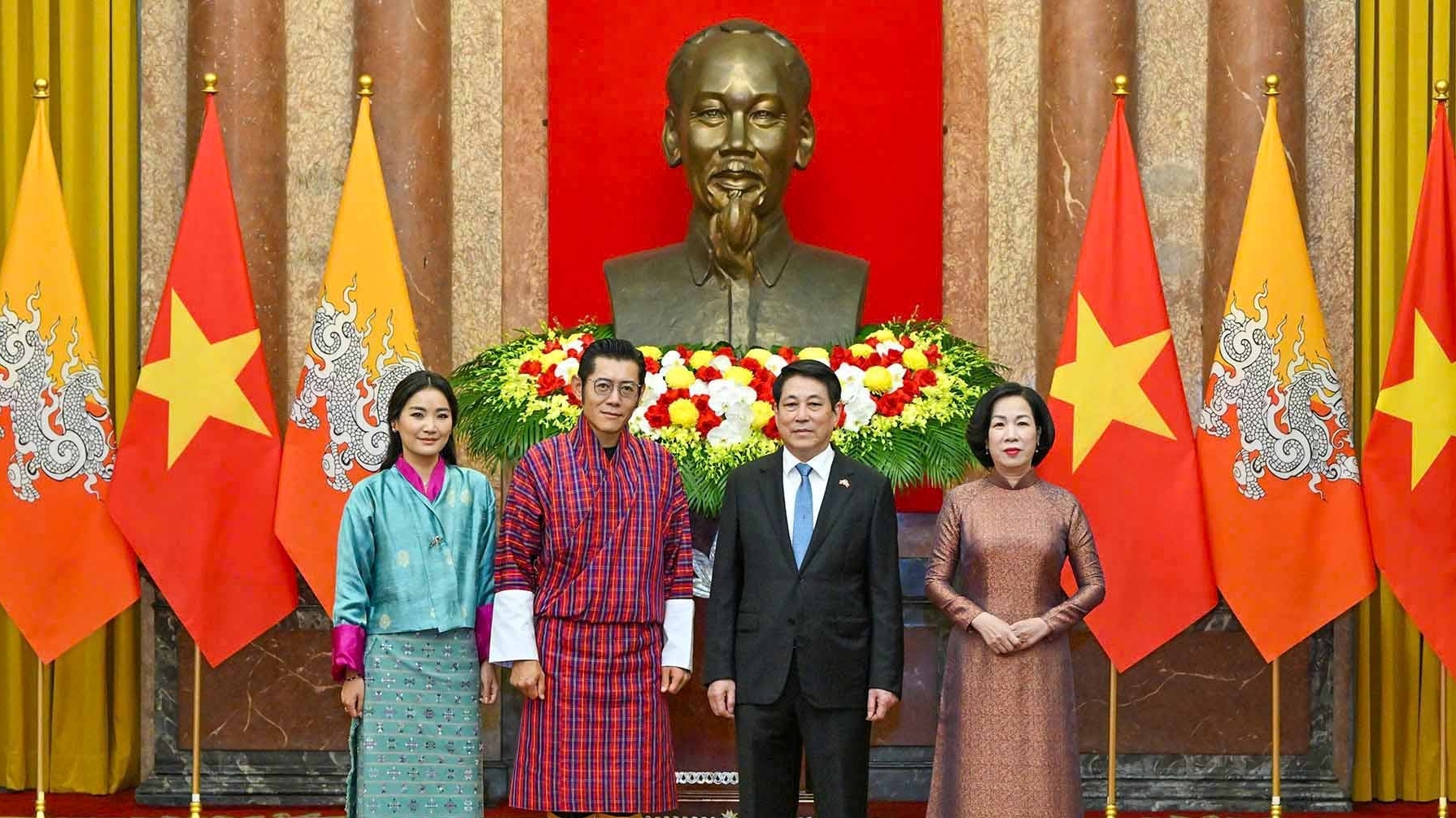 Lễ đón chính thức Quốc vương Bhutan và Hoàng hậu