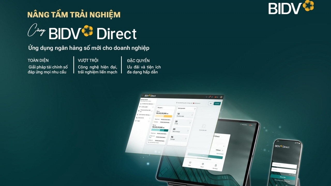 BIDV Direct - ứng dụng số hữu ích dành cho khách hàng tổ chức