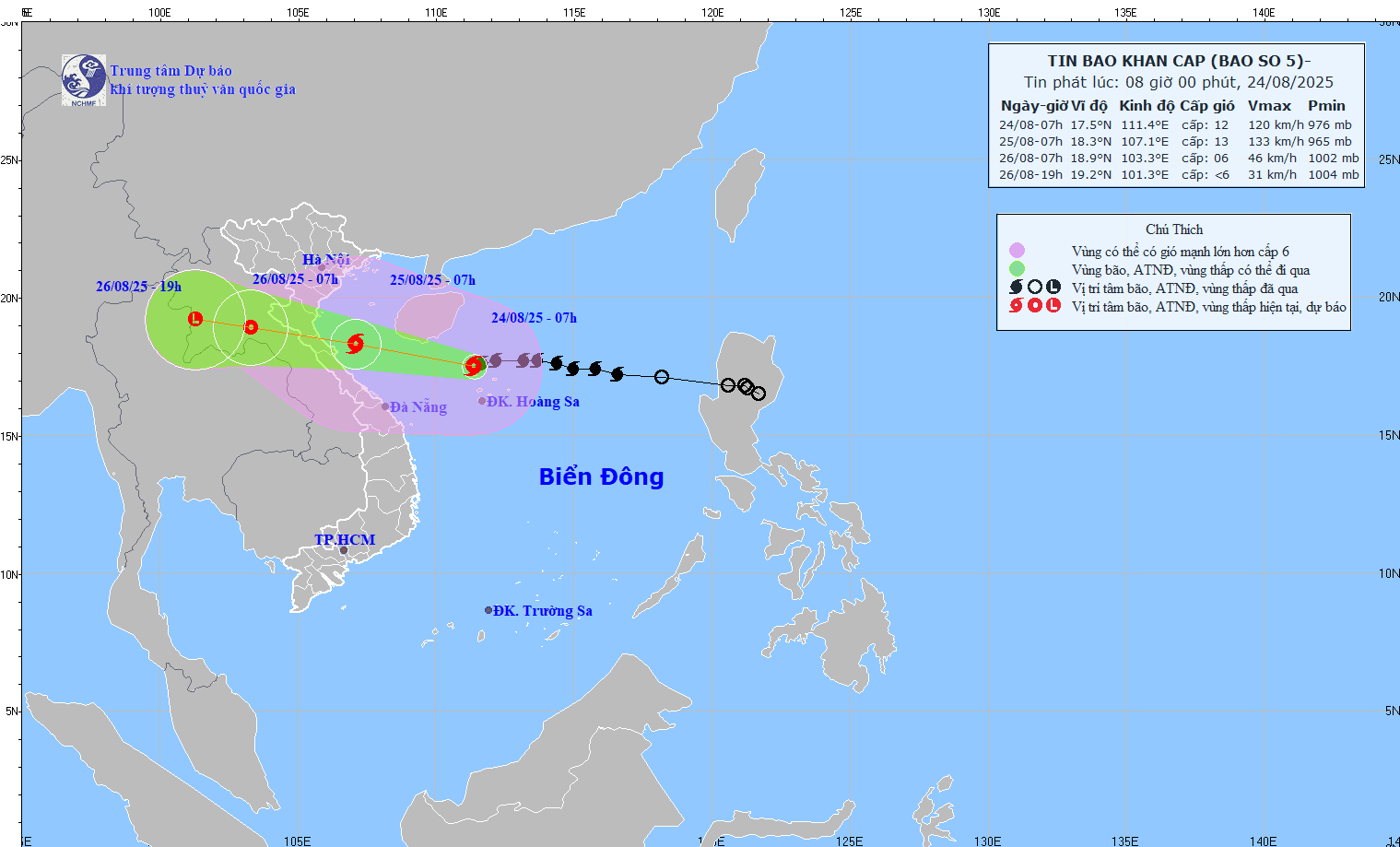 Cập nhật tình hình bão số 5: Các tỉnh thành lên phương án ứng phó di dời dân, chủ động phương châm '4 tại chỗ'