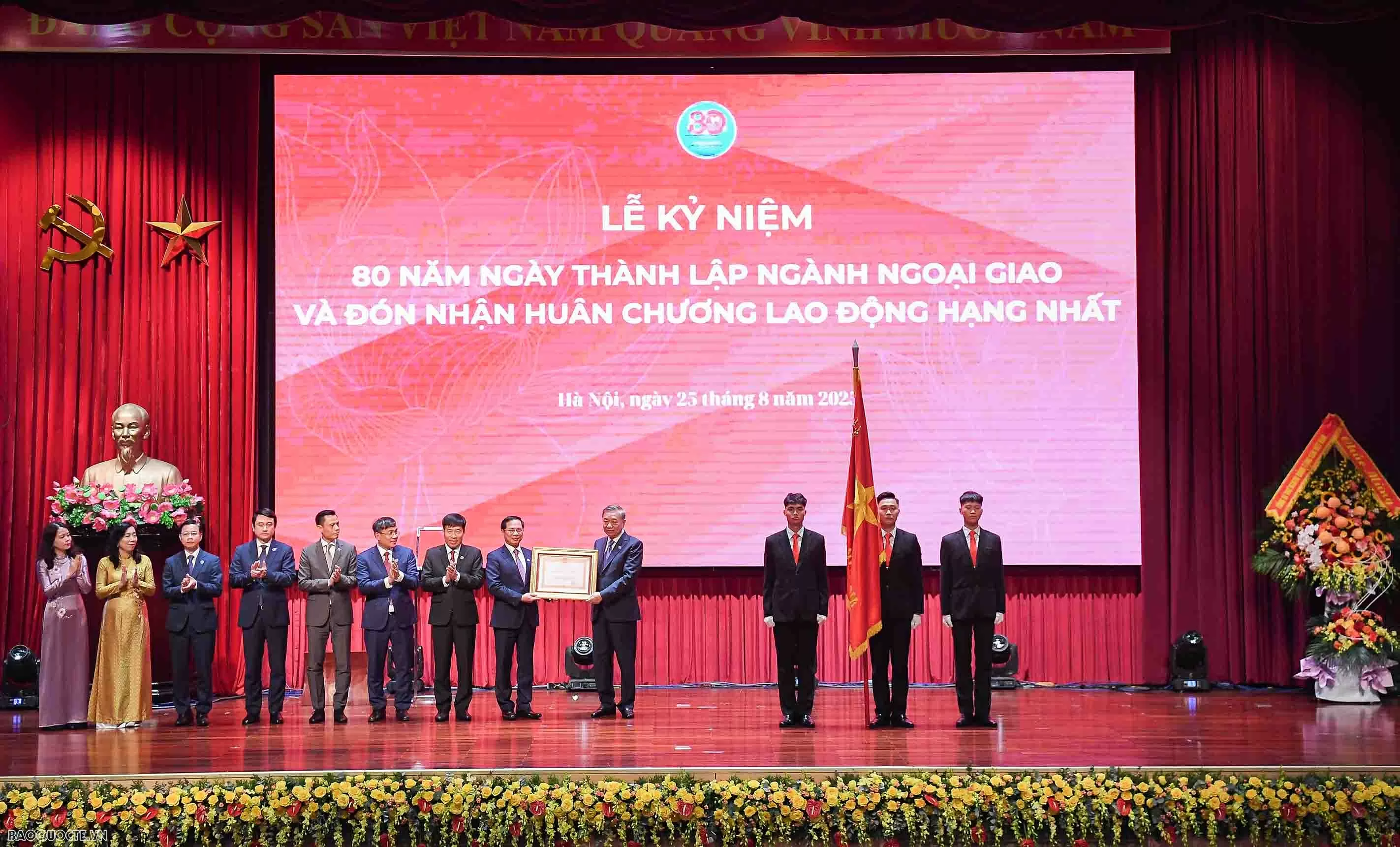 (Trực tuyến) Tổng Bí thư Tô Lâm dự Lễ kỷ niệm 80 năm Ngoại giao Việt Nam