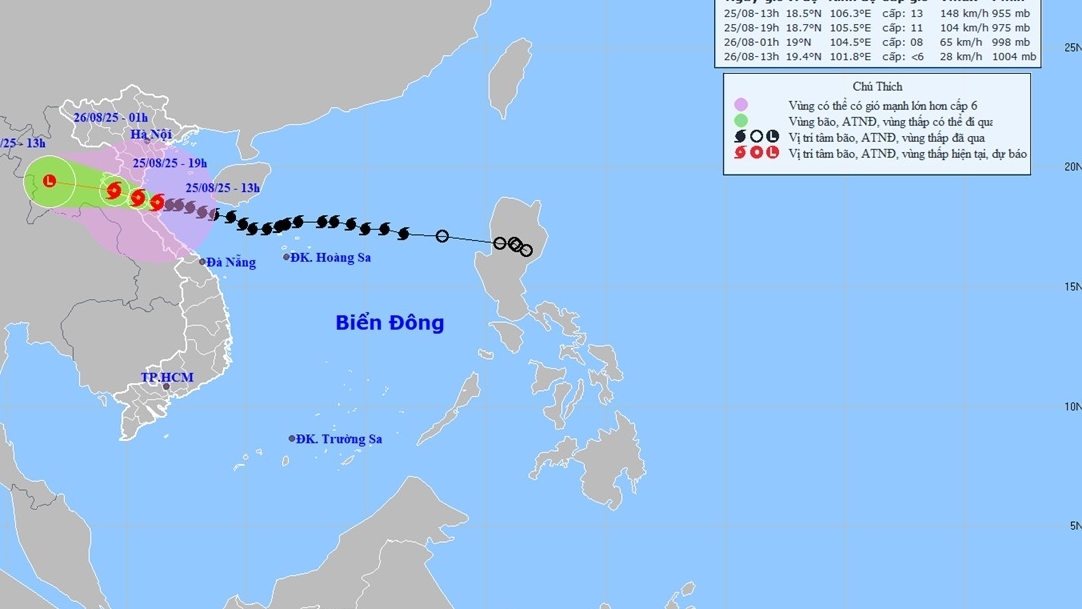 Cấm tất cả phương tiện giao thông đường bộ đi vào vùng tâm bão số 5