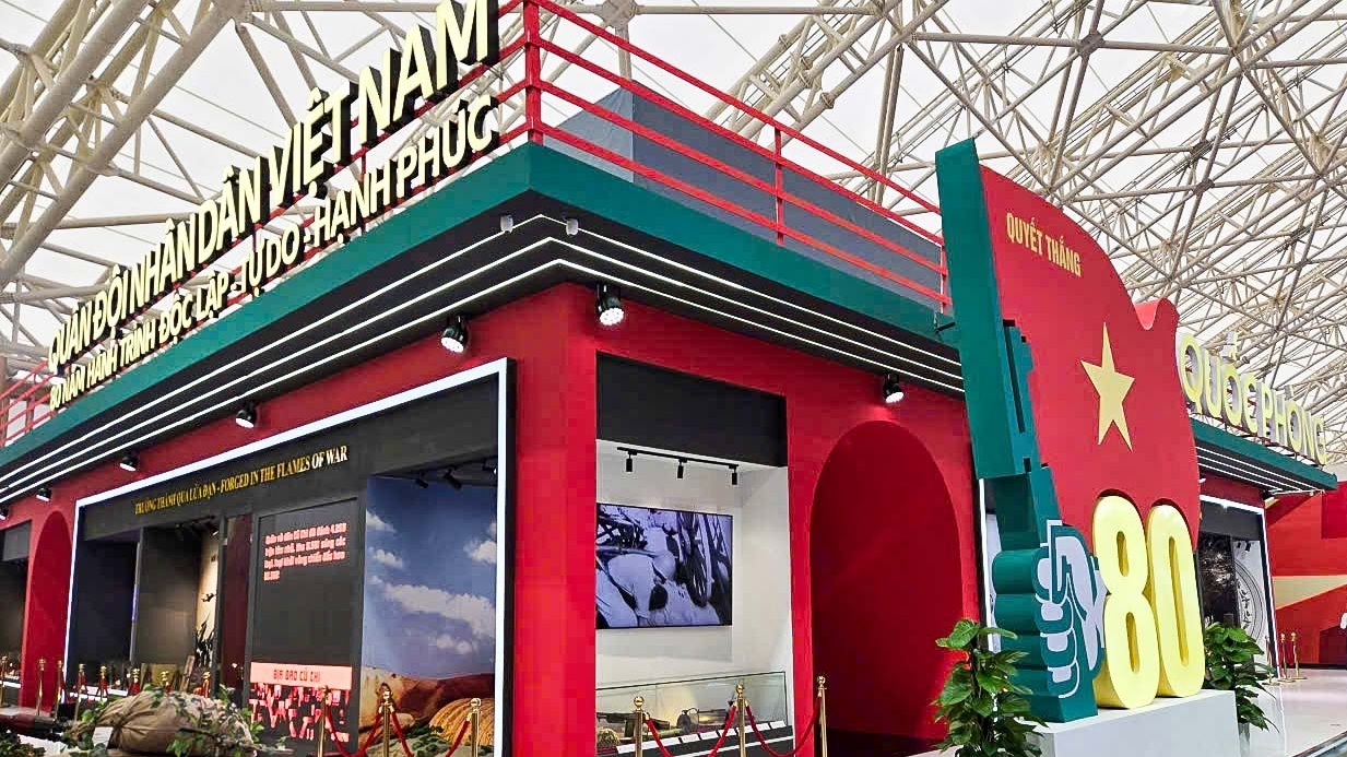 Khu trưng bày của Bộ Quốc phòng tại Triển lãm 80 năm thành tựu đất nước có gì?