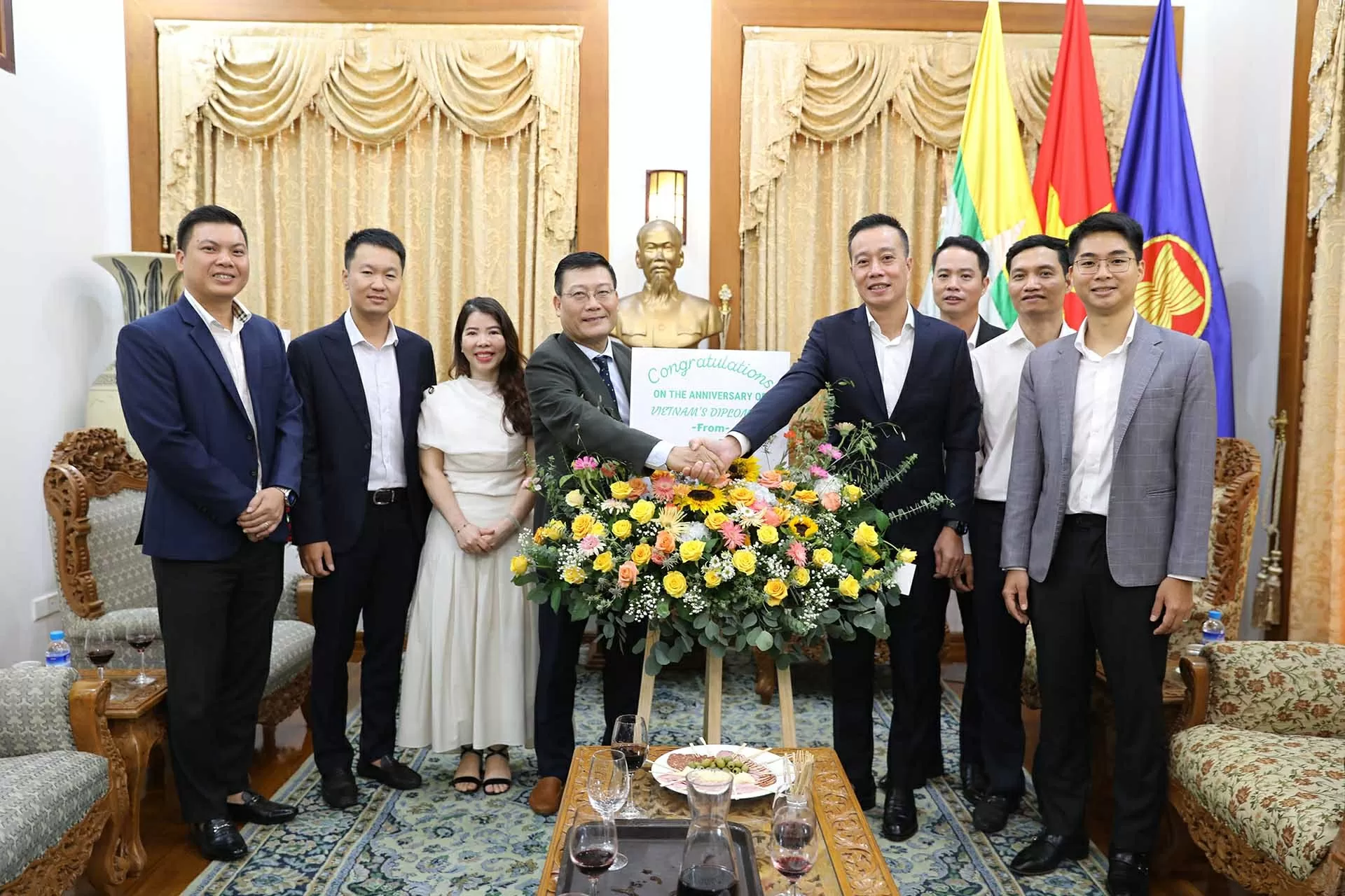 Đại sứ quán Lào tại Myanmar chúc mừng 80 năm Quốc khánh Việt Nam