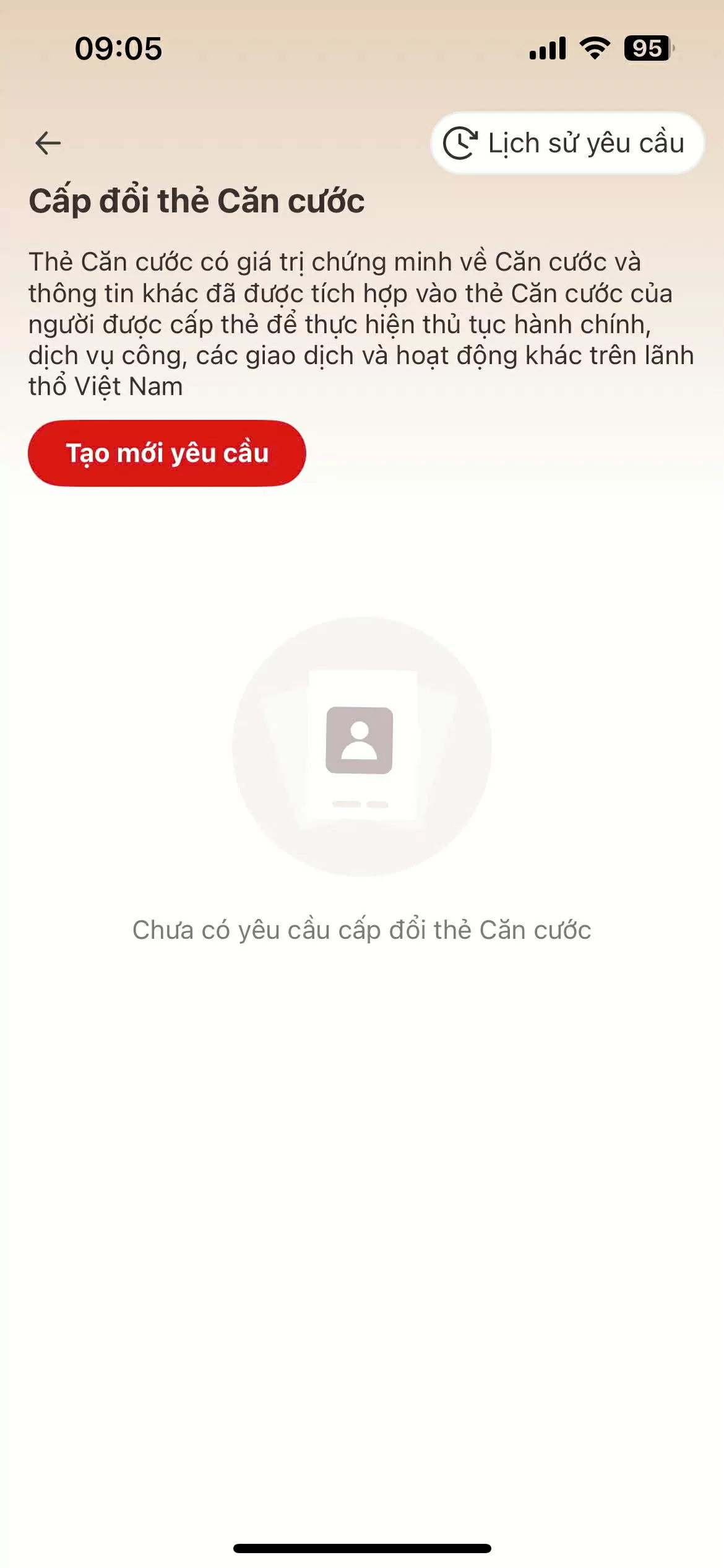 Hướng dẫn đổi thẻ căn cước trên ứng dụng VNeID theo địa chỉ mới