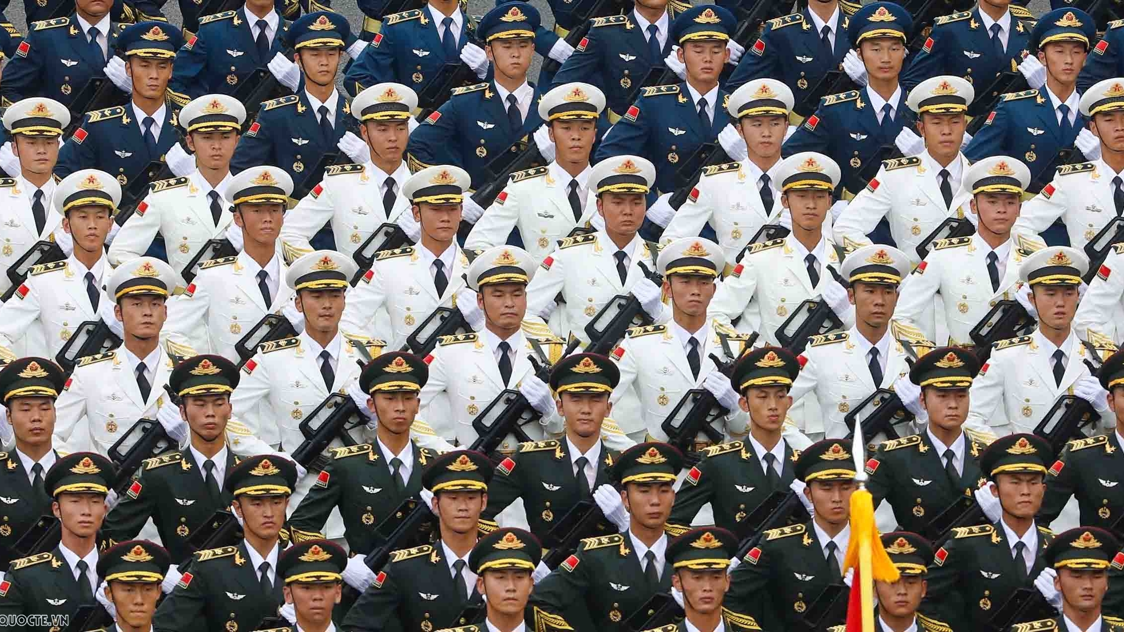 Ngắm quân nhân Trung Quốc, Nga, Lào và Campuchia tại tổng duyệt diễu binh Quốc khánh