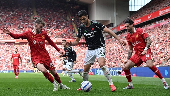 Liverpool chạm trán Arsenal: Cuộc đối đầu trực tiếp giữa hai ứng viên cho danh hiệu vô địch