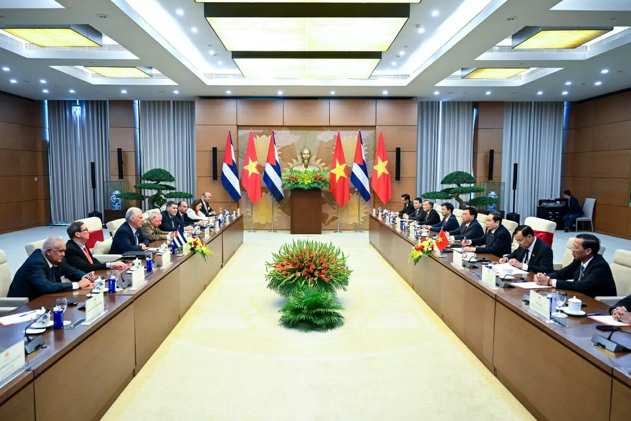 Chủ tịch Quốc hội Trần Thanh Mẫn hội kiến Bí thư thứ Nhất, Chủ tịch nước Cuba Miguel Diaz-Canel Bermudez