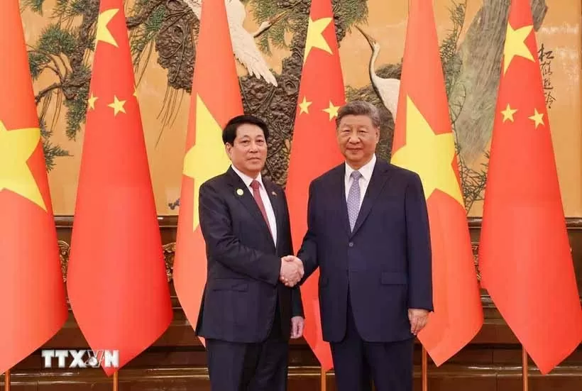 Chủ tịch nước Lương Cường hội đàm với Tổng Bí thư, Chủ tịch nước Trung Quốc Tập Cận Bình Chủ tịch nước Lương Cường hội đàm với Tổng Bí thư, Chủ tịch nước Trung Quốc Tập Cận Bình