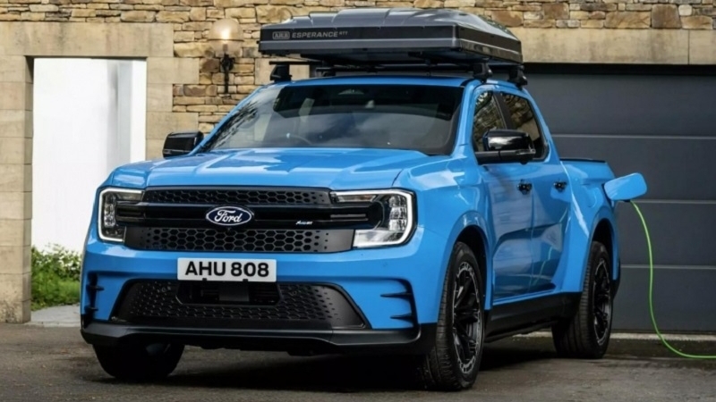Cận cảnh bán tải điện Ford Ranger MS-RT PHEV