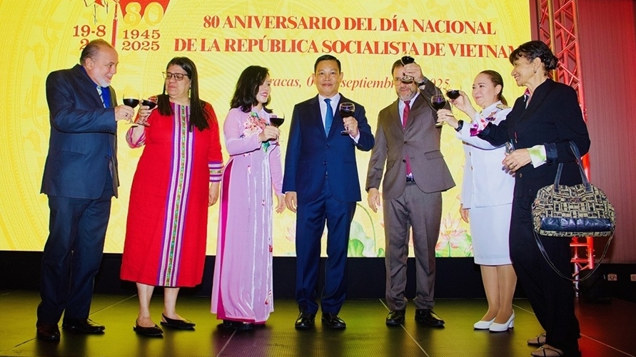 Chiêu đãi trọng thể nhân kỷ niệm 80 năm Quốc khánh 2/9 tại Venezuela