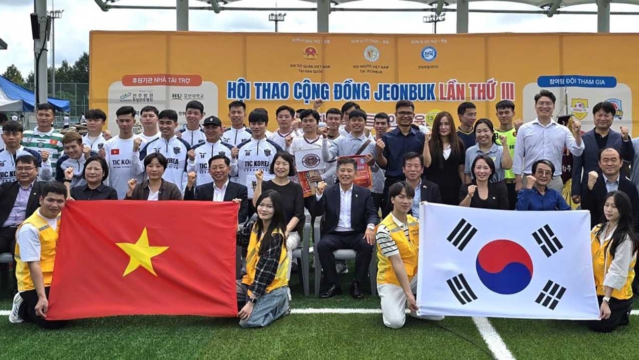 Hội thao cộng đồng người Việt tại thành phố Gimje, tỉnh Jeollabuk